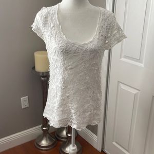 INC Crochet T-Shirt XL